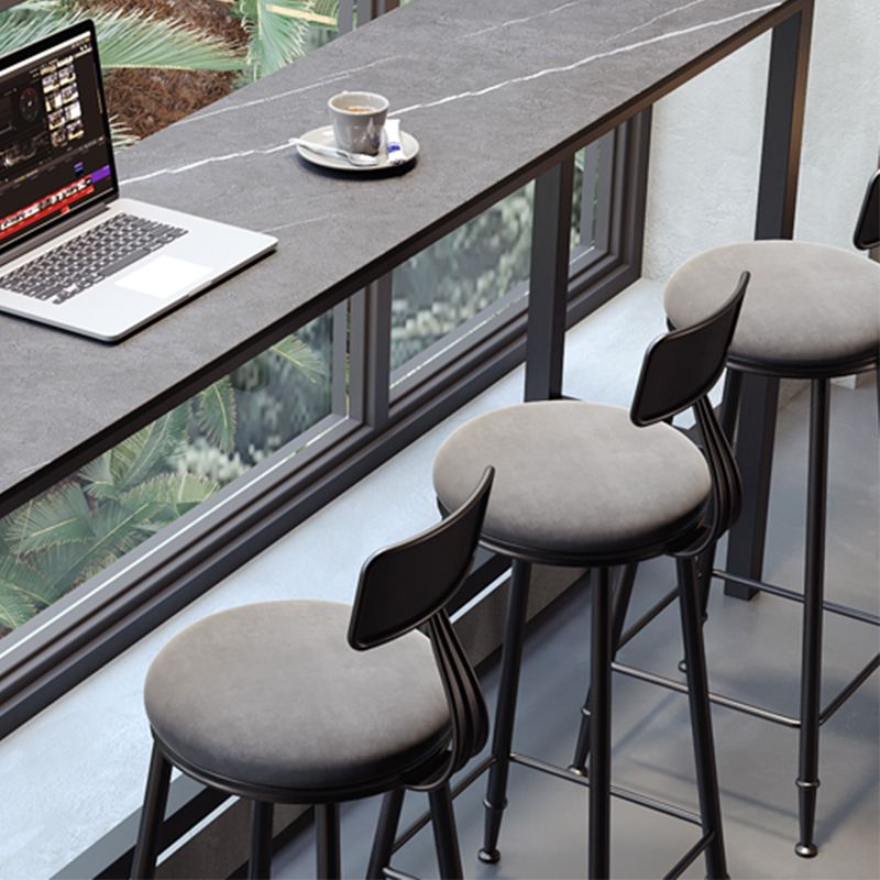 Tabourets de salle à manger sans bras rembourrés