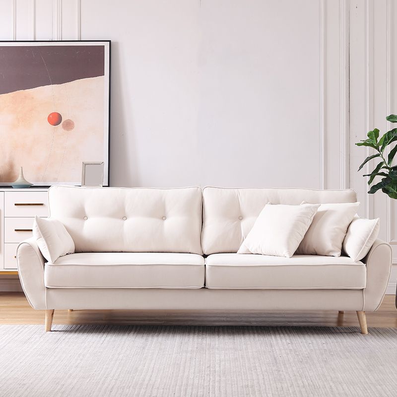 Contemporary Standard Flared Arm Sofa Convertible Sofa, 63.38" W x 35.82" D x 34.64" H Clearhalo 'furn' 'furn_sofas' 'Furniture' 'Living Room Furniture' 'Sofa' 'sofas' 1200x1200_d3f3cff4-cf8d-4c2e-bb13-294bbe6bcd34