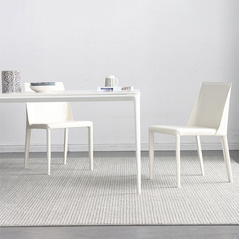 デザイナースタイルの焼結石トップダイニングセット長方形1/4/5/6/7ピースダイニングテーブルセット