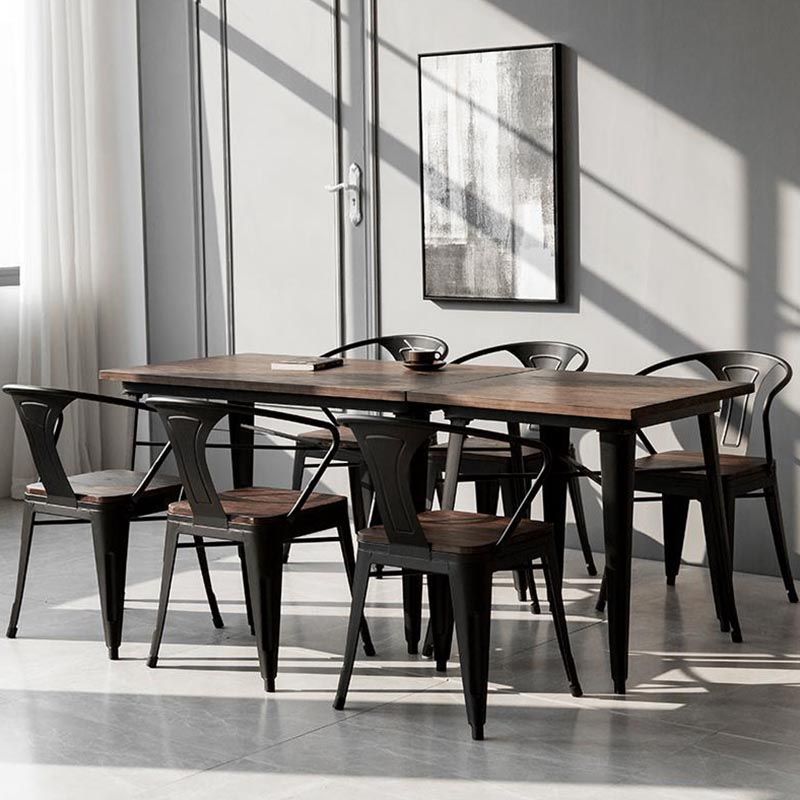 Industrial 1/4/5 Pieces Dining Set Wood Dining Table for Indoor