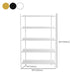 12.6" W Glam Shelf Bookcase Antique Finish Etagere Metal Bookshelf