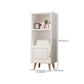 Contemporary Closed Back Bookshelf Standard Engineered Wood Bookcase