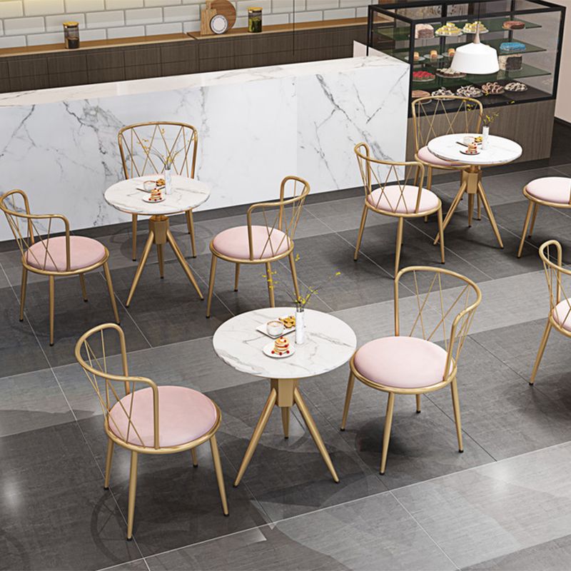 Glam Velvet Dining Room Chair Armless Metal Dining Room Chairs for Home Use Clearhalo ' kitchen&dining_furn' 'Dining Chairs' 'Dining Tables & Seating' 'dining_chair' 'furn' 'furn_dining_chair' 'Furniture' 'furniture_dining_chair' 'Kitchen & Dining Furniture' 'kitchen' 1200x1200_d3fd271a-5a73-43d3-ad95-06aeb6ae2fbe