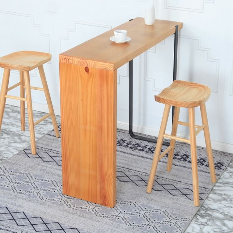 Contemporary Solid Wood Counter Stool Saddle Seat Bar Stool for Living Room Clearhalo 'Bar Furniture' 'Bar Stools' 'bar_stools' 'furn' 'furn_bar_stools' 'Furniture' 'Kitchen & Dining Furniture' 1200x1200_d3fd3ce4-3bb4-4094-902b-016ac0f4e643
