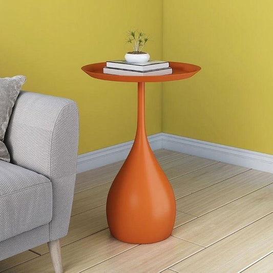 Mesa de acento de hierro Nightsand en el gabinete de la noche de la noche, 23.6 "de alto