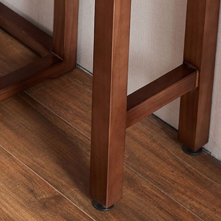 12 Inch Wide Accent Table Mid-Century Modern Rectangle Wooden Console Table