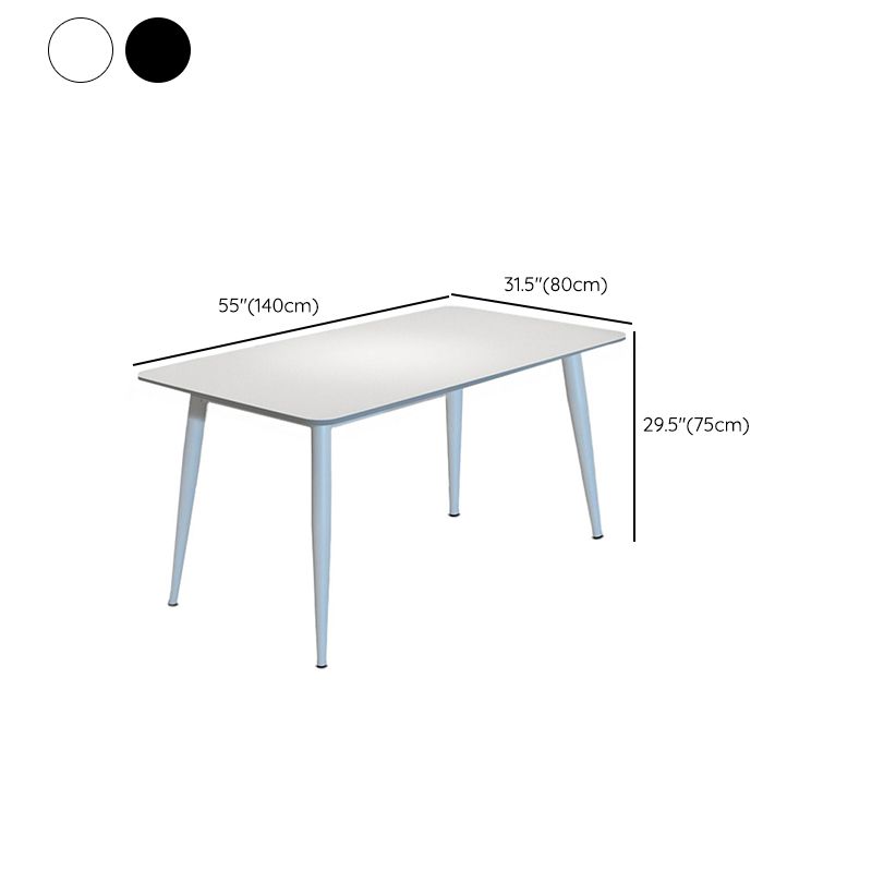 4 Legs Dinner Room Kitchen Table Rectangle Dining Room Table Clearhalo 'Dining Tables & Seating' 'Dining Tables' 'dining_table' 'furn' 'furn_dining_table' 'Furniture' 'Kitchen & Dining Furniture' 1200x1200_d4017acf-4f7f-4b03-8493-5d41f6c4e051