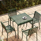 Contemporary Metal Kitchen and Dining Room Chair Slat Back Side Chair Clearhalo 'Dining Chairs' 'Dining Tables & Seating' 'dining_chair' 'furn' 'furn_dining_chair' 'Furniture' 'furniture_dining_chair' 'Kitchen & Dining Furniture' 1200x1200_d4037c0c-61ca-4860-950f-c99d9823a556