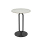 21.65" Tall Pedestal Side Table Mid-Century Modern Round Stone Top End Table