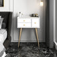 Contemporary Vanity Dressing Table 3 Drawer 30.7" Tall Makeup Vanity Desk Table Clearhalo 'Bedroom Furniture' 'furn' 'furn_makeup_vanities' 'Furniture' 'Makeup Vanities' 'makeup_vanities' 1200x1200_d404e0d6-aea1-438e-9f1f-96b62f97d179