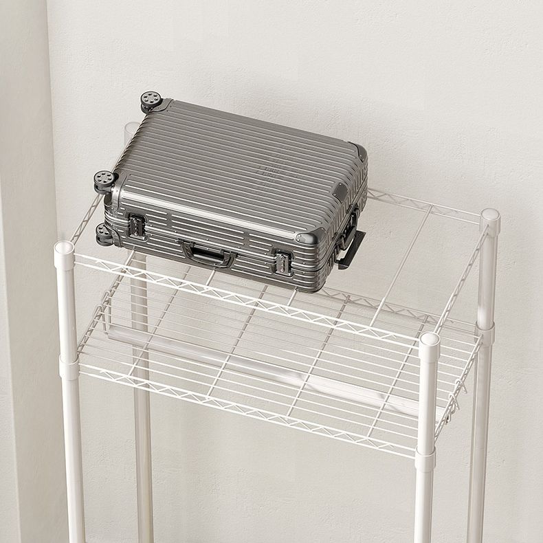 Contemporary Style Wardrobe Steel Wardrobe Closet with Shelves Clearhalo 'Armoires & Wardrobes' 'armoires_wardrobes' 'Bedroom Furniture' 'furn' 'furn_armoires_wardrobes' 'Furniture' 1200x1200_d4070a1d-5953-4c2e-9bcd-03a4fb68098f