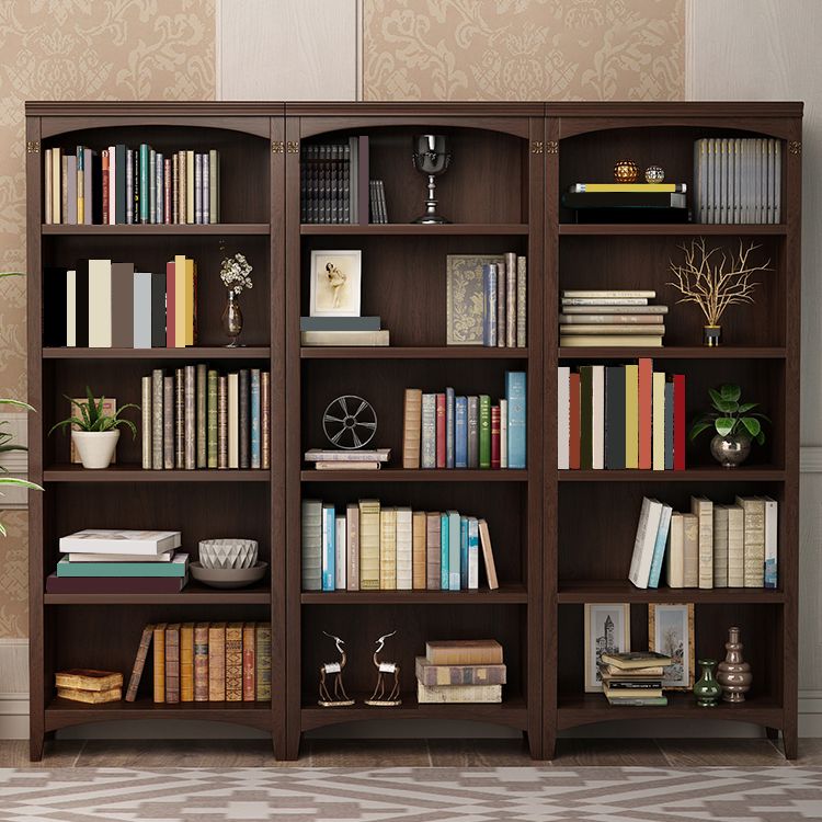 Contemporary Vertical Standard Bookcase Wooden Closed Back Bookcase Clearhalo 'Bookcases' 'furn' 'furn_bookcases' 'Furniture' 'furniture_bookcases' 'Office Furniture' 1200x1200_d4085af4-d0ba-49ac-9dbb-cce91656dae3