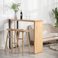 Natural Wood Top Bar Table Rectangle Modern Sled Living Room Bar Dining Table Clearhalo 'Bar Furniture' 'Bar Tables' 'bar_tables' 'Furniture' 'furniture_bar_tables' 'Kitchen & Dining Furniture' 'kitchen&dining_furn' 'kitchen' 1200x1200_d4085ef7-7617-4e47-8ae9-5f2d32714a3b
