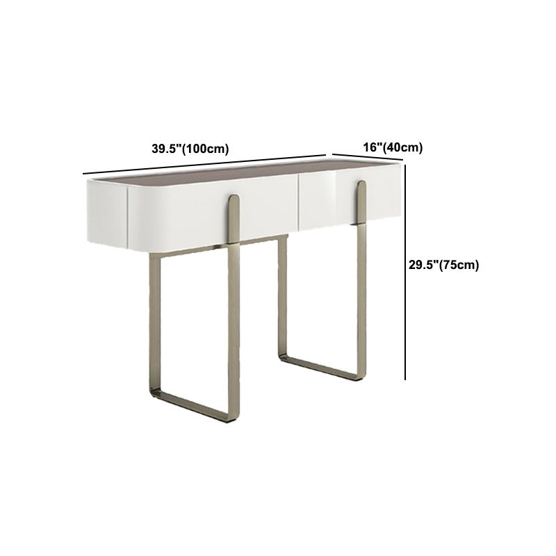Brown Glass Top Vanity Table Glam Simple 29.53" H Dressing Table Set Clearhalo 'Bedroom Furniture' 'furn' 'furn_makeup_vanities' 'Furniture' 'Makeup Vanities' 'makeup_vanities' 1200x1200_d40af651-f64f-47ae-8b3a-5c698c3d14d3