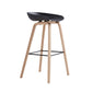 Indoor Plastic Bucket Seat Scandinavian Armless Bar Height Stool with Wood Legs Clearhalo 'Bar Furniture' 'Bar Stools' 'bar_stools' 'furn' 'furn_bar_stools' 'Furniture' 'Kitchen & Dining Furniture' 1200x1200_d40b03ac-9509-4e36-a393-e0d8245b7318