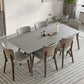 Modern Sintered Stone Dining Set Rectangle 1/2/5/7 Pieces Dining Room Table Set in Grey Clearhalo 'Dining Room Sets' 'Dining Tables & Seating' 'dining_room_set' 'furn' 'furn_dining_room_set' 'Furniture' 'Kitchen & Dining Furniture' 1200x1200_d40bbc20-4fbc-4233-9407-1182e9922ee6