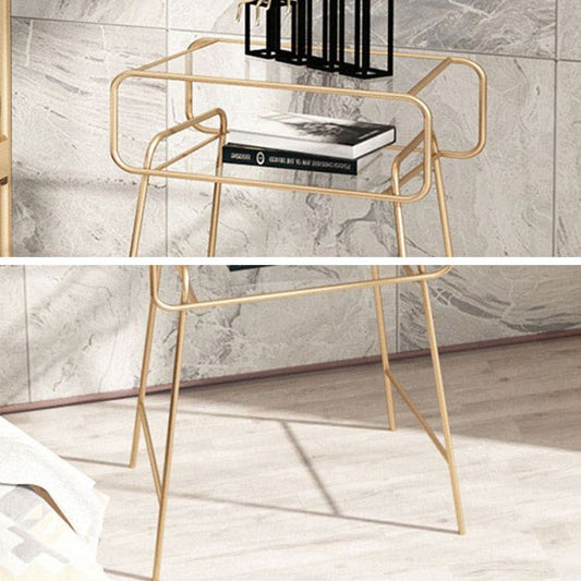 14 "W x 21" H Moderna noche de vidrio Acento de vidrio Nightsning sin cajones