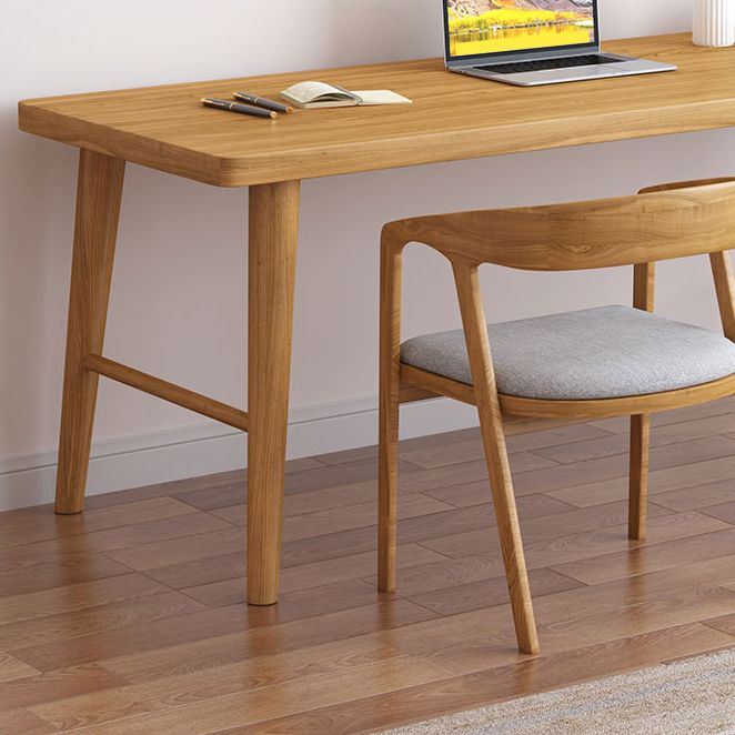 Moderna scrivania per ufficio rettangolo in legno massiccio 29.53 "scrivania naturale alta