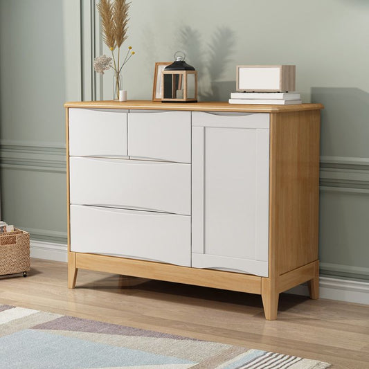 29.5"Tall 4 - Drawer Accent Cabinet, Wooden Rectangle Cabinet Clearhalo 'Cabinets & Chests' 'cabinets_chests' 'furn' 'furn_cabinets_chests' 'Furniture' 'Living Room Furniture' 1200x1200_d40f2a16-8e54-428e-ac49-11c7e8b352b1