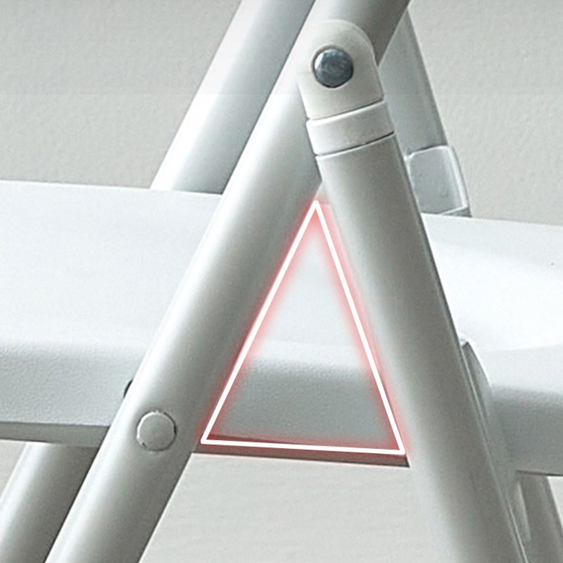 Contemporary Single da 16,5 "wide poltrone in metallo a colori solidi con gambe