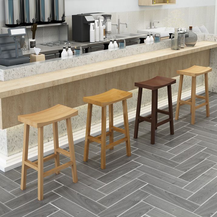 Modern Armless Backless Counter Stool Wood Kitchen Bar Stool with Seat and Pedal Clearhalo 'Bar Furniture' 'Bar Stools' 'bar_stools' 'furn' 'furn_bar_stools' 'Furniture' 'furniture_bar_stools' 'Kitchen & Dining Furniture' 1200x1200_d410b94c-2dbe-4976-b2d1-c12b81afa938