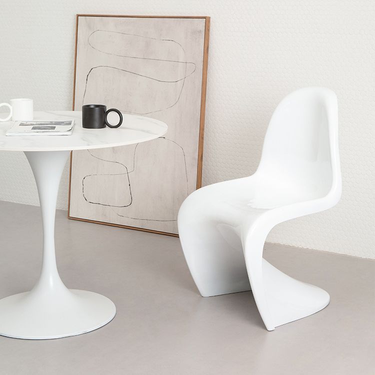 Scandinavian Style Plastic Chair Set Dining Room Solid Back Side Chairs Clearhalo ' kitchen&dining_furn' 'Dining Chairs' 'Dining Tables & Seating' 'dining_chair' 'Furniture' 'furniture_dining_chair' 'Kitchen & Dining Furniture' 'kitchen' 1200x1200_d410d83e-40f6-447b-be2b-895130eba593