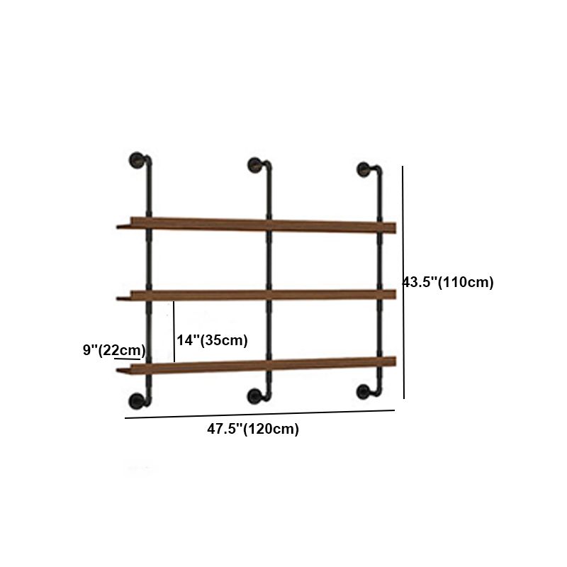 Industrial Style Bookshelf Wall Mounted Shelf Bookcase for Home Clearhalo 'Bookcases' 'furn' 'furn_bookcases' 'Furniture' 'furniture_bookcases' 'kitchen' 'kitchen_bookcases' 'Living Room Furniture' 'Office Furniture' 1200x1200_d412ded9-004e-43f0-86be-42dcbfdf6fcf