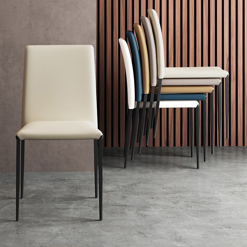 Contemporary Style Dining Chair Armless Side Chairs with Metal Legs for Kitchen Clearhalo ' kitchen&dining_furn' 'Dining Chairs' 'Dining Tables & Seating' 'dining_chair' 'furn' 'furn_dining_chair' 'Furniture' 'furniture_dining_chair' 'Kitchen & Dining Furniture' 'kitchen' 1200x1200_d4138c00-cabf-44b9-a217-b2dc7ea239a6