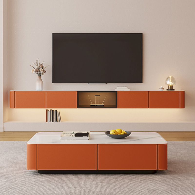 Contemporary TV Console Wall Mounted Stone Media Console for Home Clearhalo 'furn' 'furn_tv_stands_entertainment_centers' 'Furniture' 'Living Room Furniture' 'TV Stands & Entertainment Centers' 'TV Stands & Media Storage Furniture' 'tv_stands_entertainment_centers' 1200x1200_d41624b7-f00f-40e7-97d1-4501a2b0218a