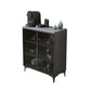 Glam -glazen deuren buffet sideboard stenen dinerserver voor woonkamer