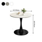 Stone Pedestal Dinning Table Contemporary Style Round Furniture for Indoor Clearhalo ' dining_table' 'Dining Tables & Seating' 'Dining Tables' 'furn' 'furn_dining_table' 'Furniture' 'furniture_dining_table' 'Kitchen & Dining Furniture' 'kitchen&dining_furn' 'kitchen' 'kitchen_dining_table' 1200x1200_d4186c13-c80b-4923-9aab-5f5a0fbb5aed