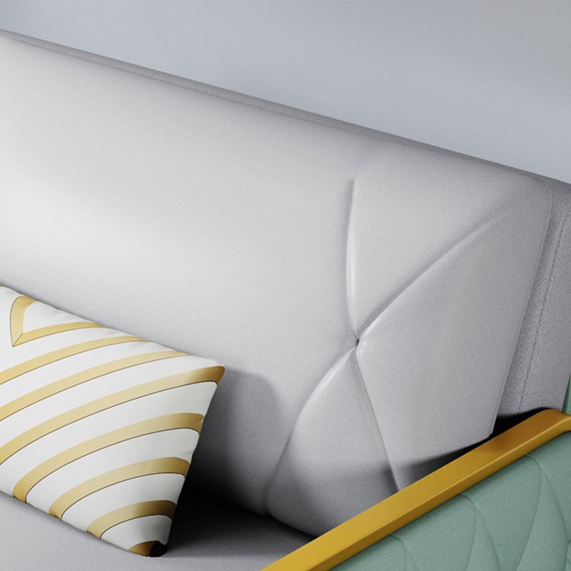 Divano a braccia quadrati letto in pelle in pelle glam cuscino pieghevole tornatore divano dormiente