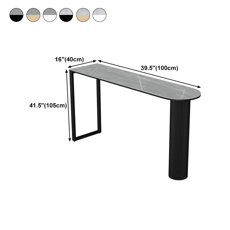 Nordic Bar Table 42-inch Height Metal Base Bistro Table for Dining Room Clearhalo 'Bar Furniture' 'Bar Tables' 'bar_tables' 'furn' 'furn_bar_tables' 'Furniture' 'furniture_bar_tables' 'Kitchen & Dining Furniture' 1200x1200_d4193357-0d69-479b-abfe-8ae0c91af439