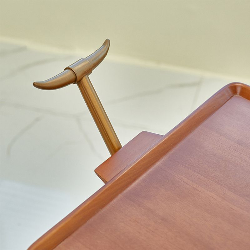 Solid Wood Sofa Side Accent Table with Shelf Rectangular Living Room Double Tier Clearhalo 'Coffee & Accent Tables' 'End & Side Tables' 'end_side_tables' 'furn' 'furn_end_side_tables' 'Furniture' 'Living Room Furniture' 1200x1200_d41afef9-de1f-49b0-979c-f93eea195f43