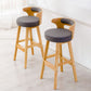 Contemporary Round Bar and Counter Stool Low Back Stool with 4 Legs Clearhalo 'Bar Furniture' 'Bar Stools' 'bar_stools' 'Furniture' 'furniture_bar_stools' 'Kitchen & Dining Furniture' 1200x1200_d41b93ce-b105-408b-9a91-3bc5f68dd055