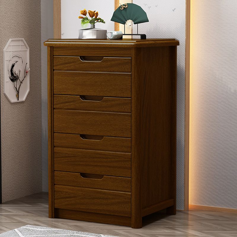 Traditionele vaste houten lingerie kist zachte close laden slaapkamer opbergkast