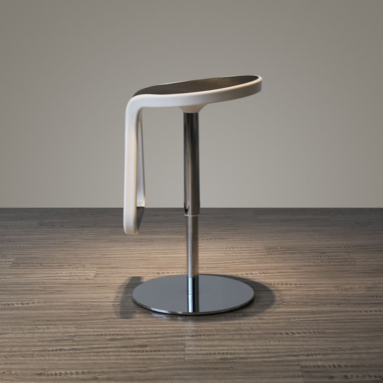 Taburete de plástico para mostrador, taburete de bar moderno de altura ajustable con reposapiés