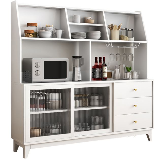 Sideboard in stile glam Sidebocchetto scorrevole in vetro per sala da pranzo