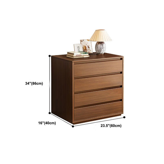 Contemporary Wooden Chest Bedroom Storage Chest with Drawers