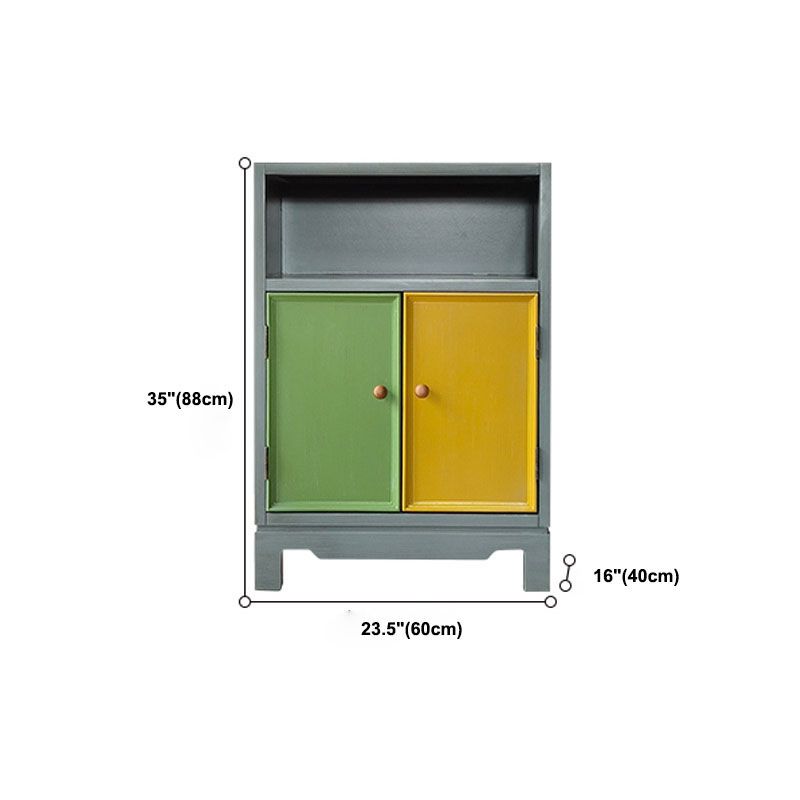 Nautische verticale slaapkamerkist houten 16 "brede opbergkast