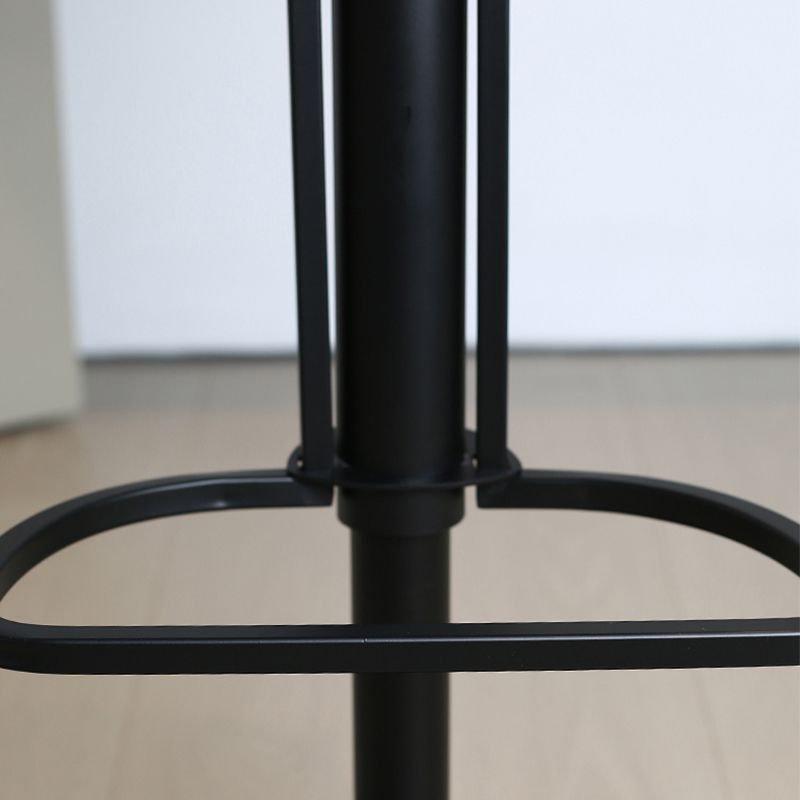 Sgabello da barre per barretta regolabile in pelle con base in metallo con base in metallo