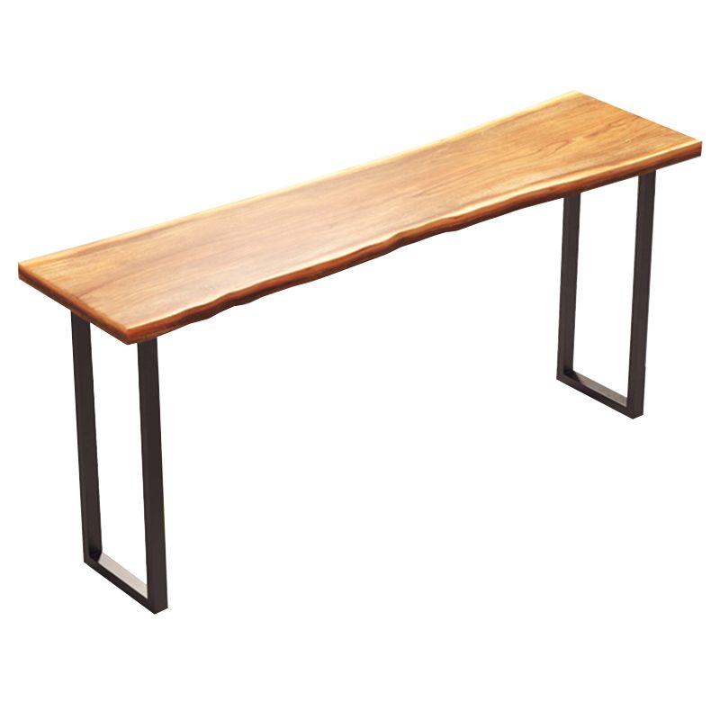 Industrial Rectangle Bar Table Solid Wood Bistro Bar Desk with Sled Base Clearhalo 'Bar Furniture' 'Bar Tables' 'bar_tables' 'furn' 'furn_bar_tables' 'Furniture' 'Kitchen & Dining Furniture' 1200x1200_d4222482-ccdc-4787-8741-4aeb94b79ded