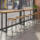 Modern Bar Table Set 1/7 Pieces Rectangle Wood Counter Table with Stools for Balcony Clearhalo 'Bar Furniture' 'furn' 'furn_home_bar_bar_sets' 'Furniture' 'Home Bars & Bar Sets' 'home_bar_bar_sets' 'Kitchen & Dining Furniture' 1200x1200_d4246dd7-46b2-43e7-884a-6a35e731034c