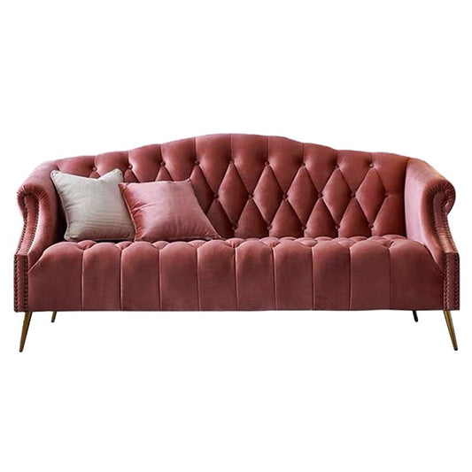 Velvet bank hedendaagse opgerolde armbank 37,40 "Hoog voor appartement