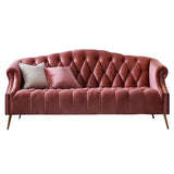 Velvet bank hedendaagse opgerolde armbank 37,40 "Hoog voor appartement