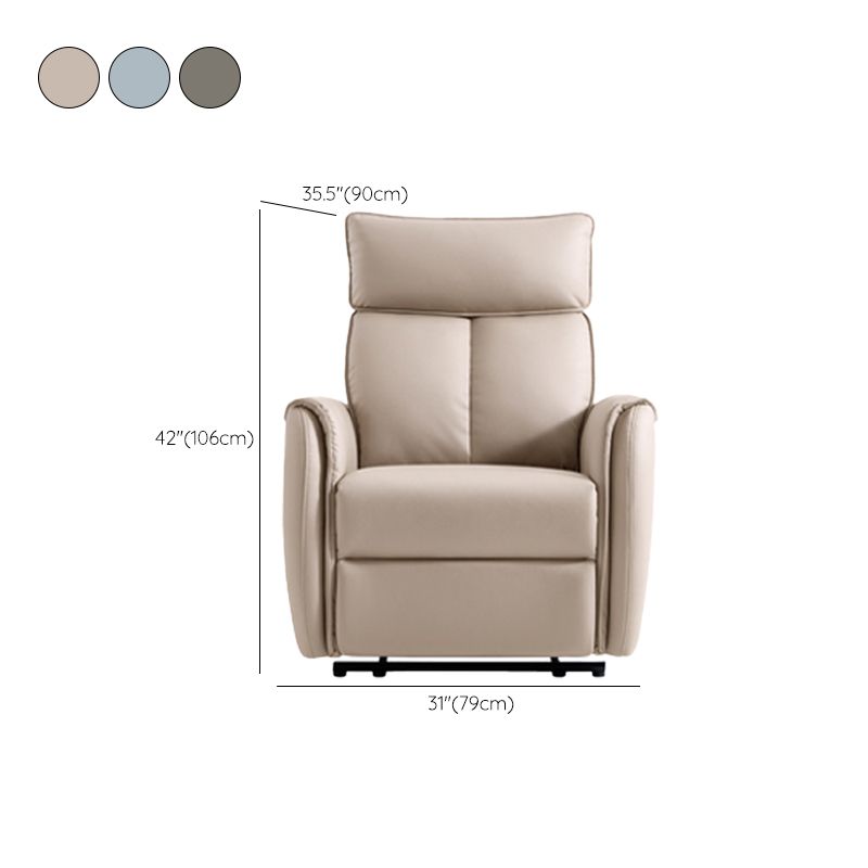 Faux lederen standaard recliner power-push botton recliner stoel met opslag