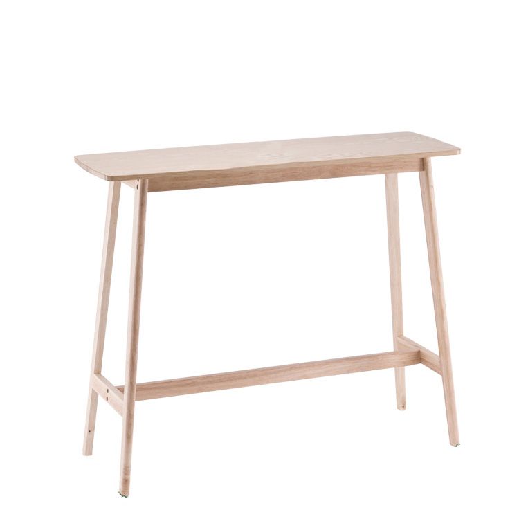 Mesa de bar rectangular de estilo contemporáneo, mesa de comedor de madera para el hogar