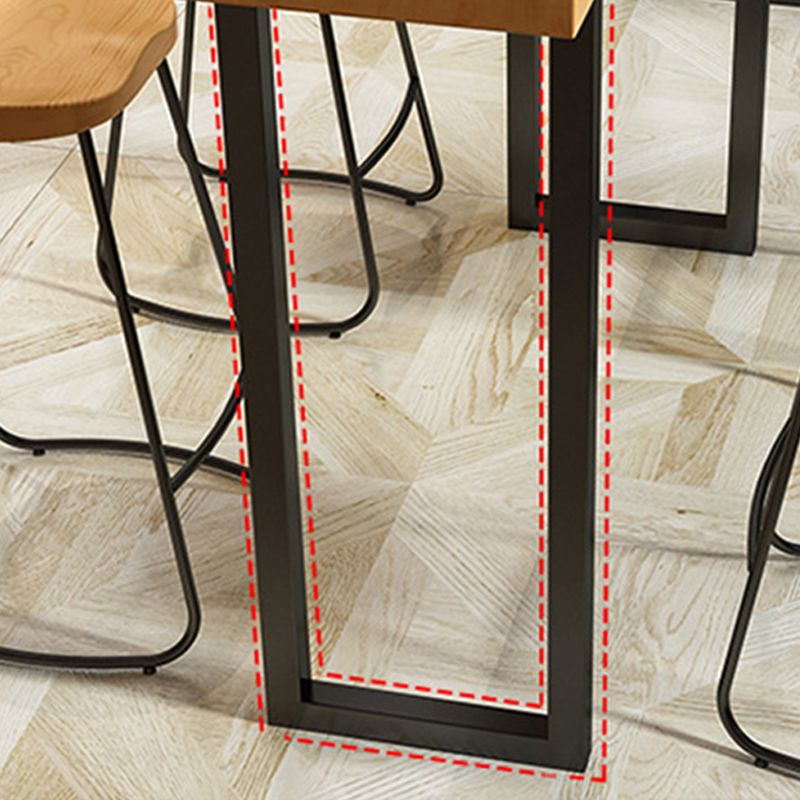 Wood Bar Dining Table Traditional Luxury Rectangle Bar Table with Sled Base Clearhalo 'Bar Furniture' 'Bar Tables' 'bar_tables' 'furn' 'furn_bar_tables' 'Furniture' 'furniture_bar_tables' 'Kitchen & Dining Furniture' 1200x1200_d42c5140-8e28-465e-a92b-f6d44be989e4
