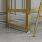Stone Bar Table Traditional Luxury Rectangle Bar Table with Trestle Base in Gold Clearhalo 'Bar Furniture' 'Bar Tables' 'bar_tables' 'furn' 'furn_bar_tables' 'Furniture' 'furniture_bar_tables' 'Kitchen & Dining Furniture' 1200x1200_d42ca1a7-0941-40d2-86ee-028cf350bf05