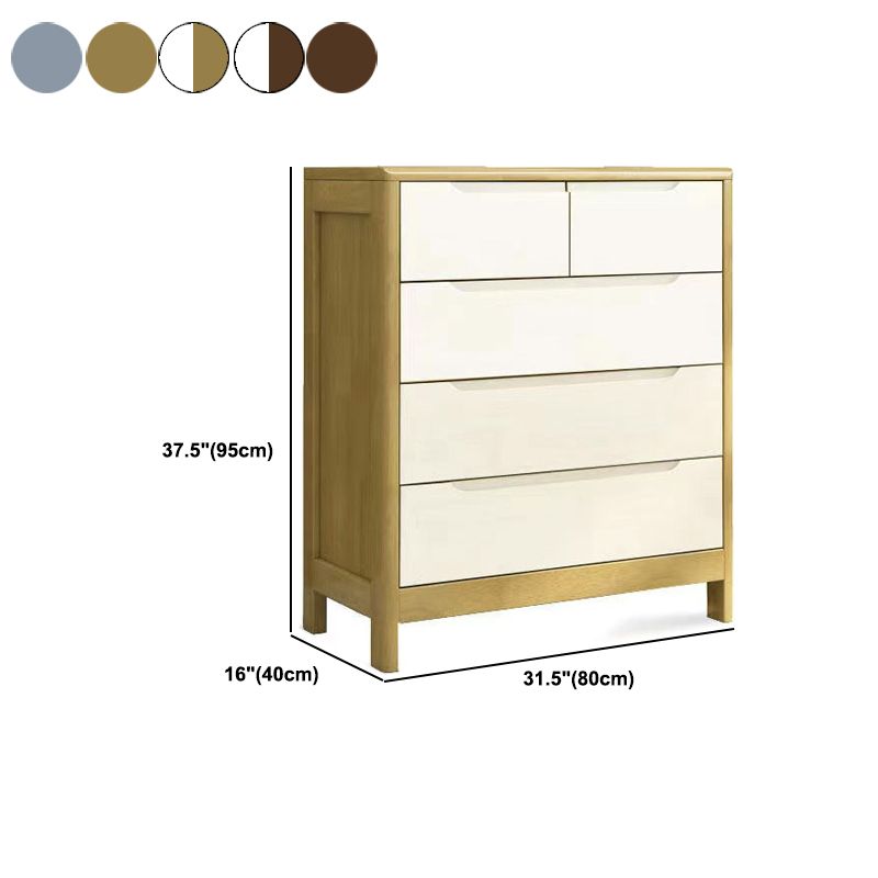 Contemporary Solid Wood Storage Chest Matte Finish Bedroom Dresser Clearhalo 'Bedroom Furniture' 'Dressers & Chests' 'dressers_chests' 'furn' 'furn_dressers_chests' 'Furniture' 1200x1200_d42cc954-c868-4d9a-84d2-6019f0443dc7
